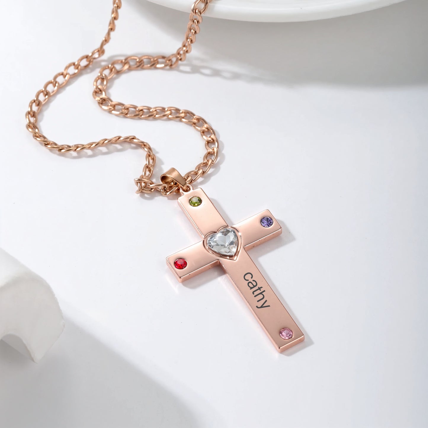 Seraphim Custom Birthstone Cross™